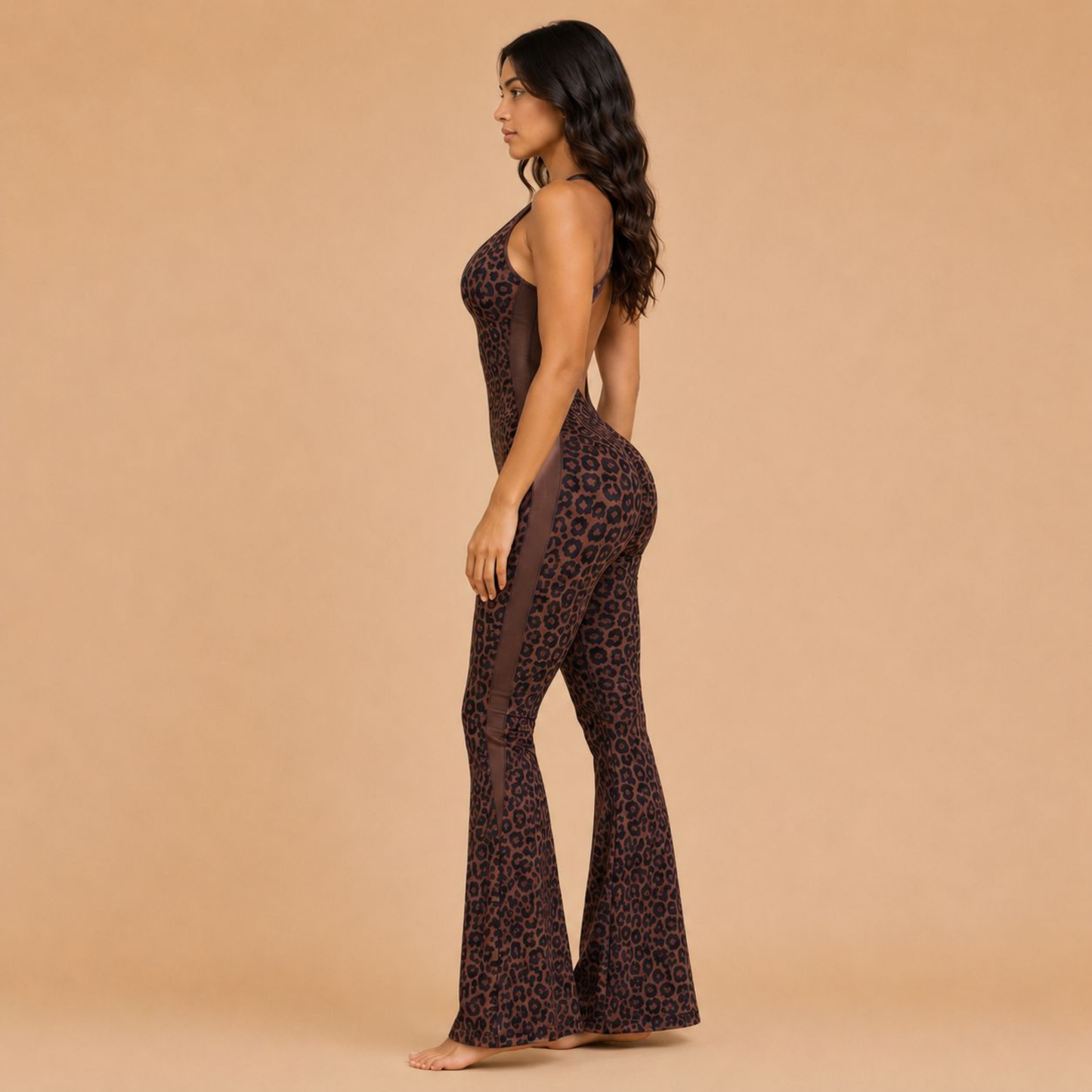 ANIMAL INSTINCTS FLARED JUMPSUIT
