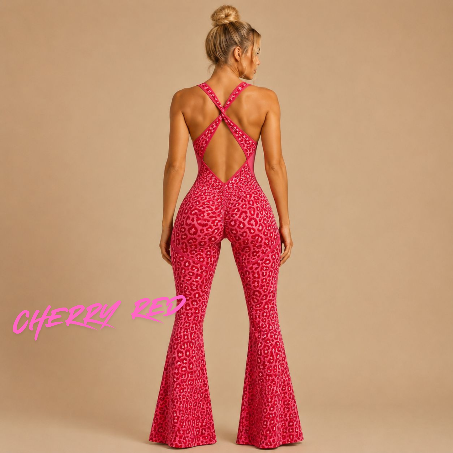 ANIMAL INSTINCTS FLARED JUMPSUIT