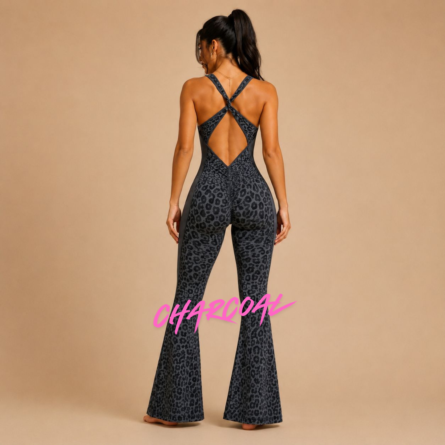 ANIMAL INSTINCTS FLARED JUMPSUIT