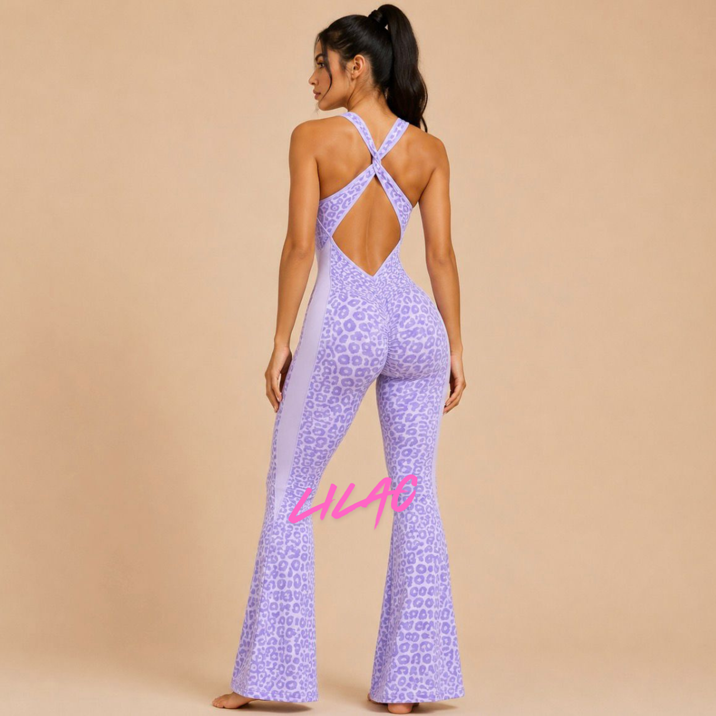 ANIMAL INSTINCTS FLARED JUMPSUIT