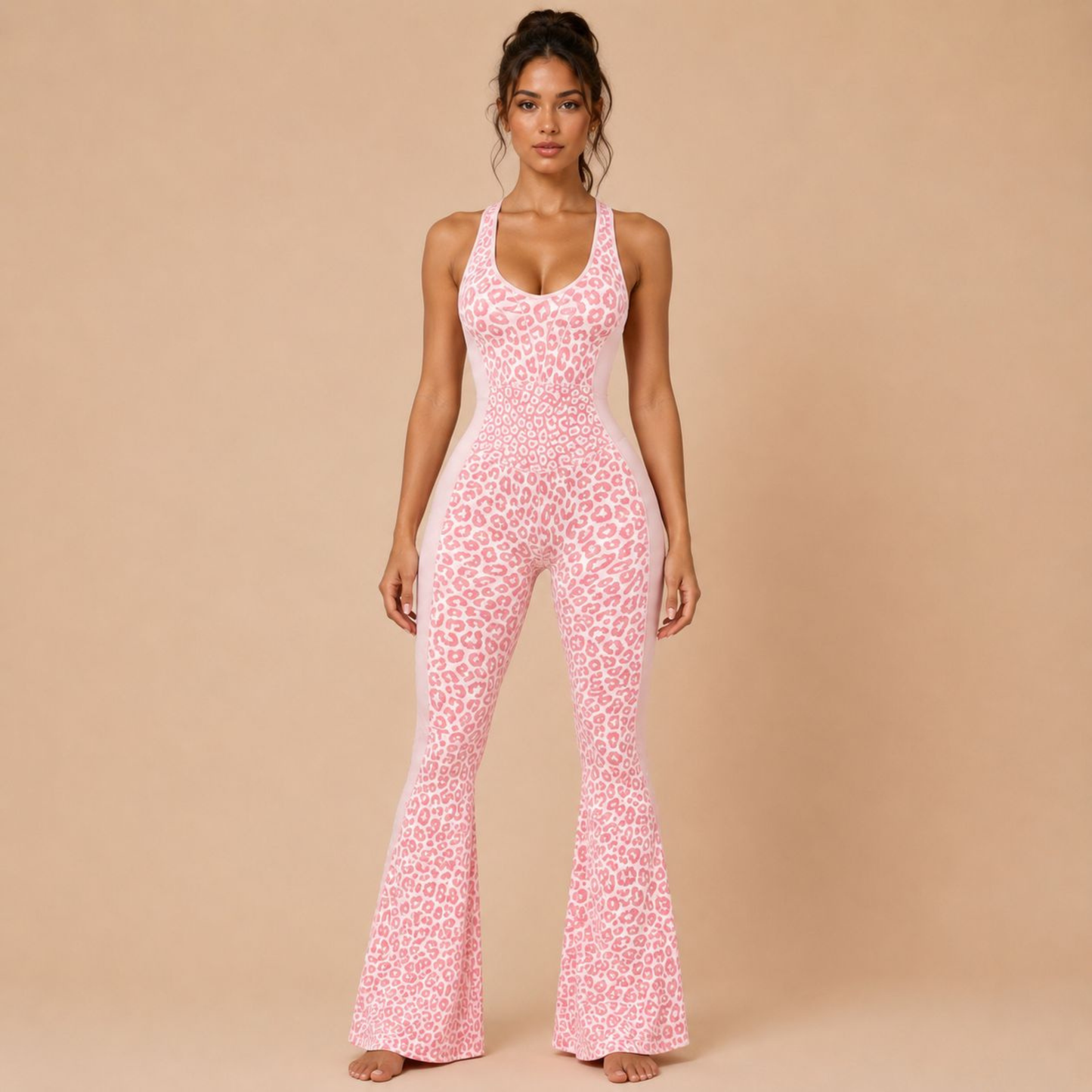 ANIMAL INSTINCTS FLARED JUMPSUIT