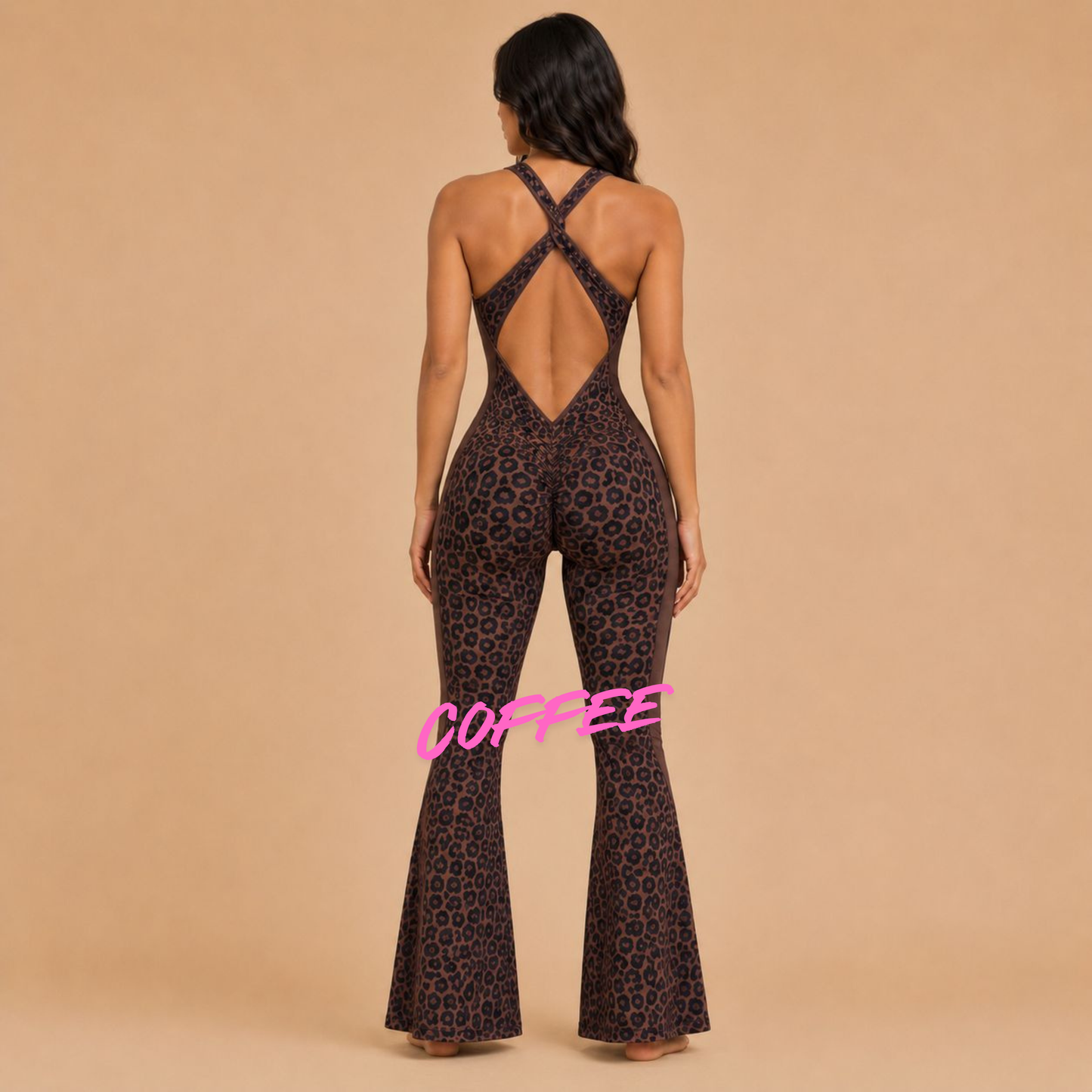 ANIMAL INSTINCTS FLARED JUMPSUIT